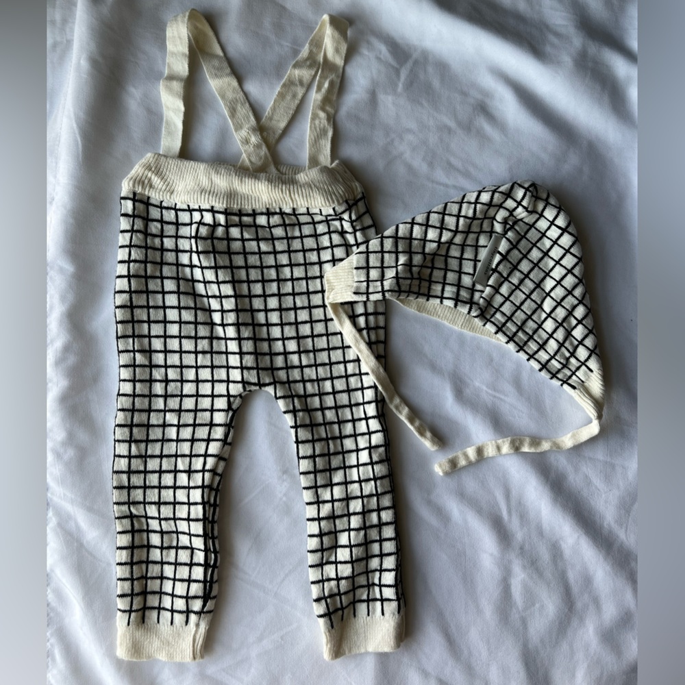 Tinycottons baby set with bonnet